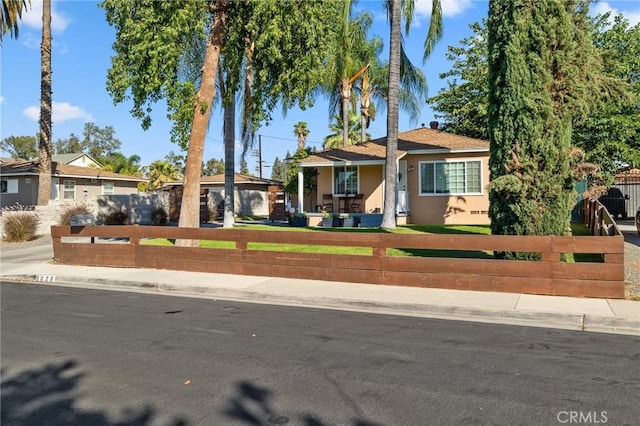 8626 Stark St, Riverside, CA 92504 - view of front of house with a fenced front yard and stucco siding