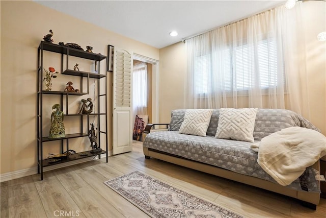 18230 Oxnard St Unit 110, Tarzana, CA 91356 - living area featuring wood finished floors and baseboards