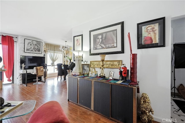 1750 Camino Palmero St Unit 539, Los Angeles, CA 90046 - living room featuring wood finished floors