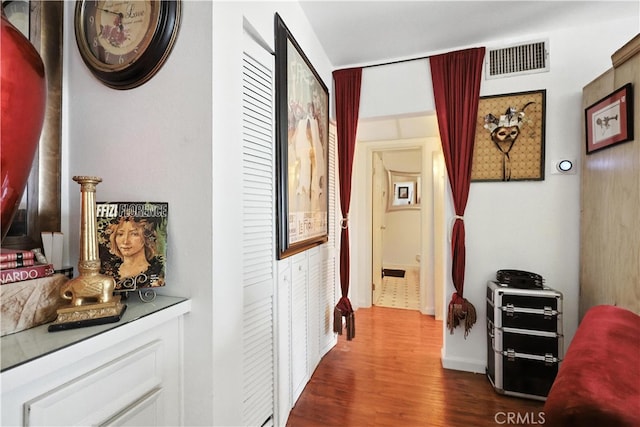 1750 Camino Palmero St Unit 539, Los Angeles, CA 90046 - hall with dark wood-style floors and baseboards