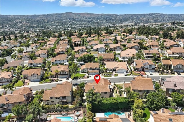 20455 Via Canarias, Yorba Linda, CA 92887 - aerial perspective of suburban area with a mountainous background