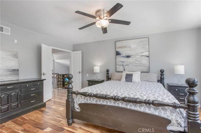 25632 Adriana St, Mission Viejo, CA 92691 - bedroom featuring wood finished floors and a ceiling fan
