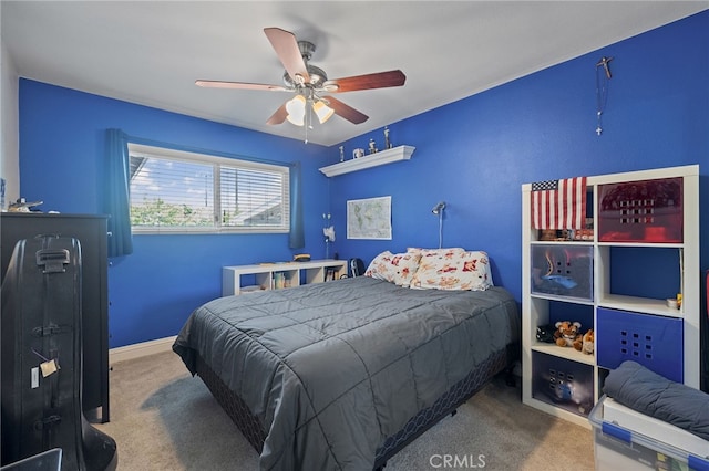 2115 Kathryn Way, Placentia, CA 92870 - carpeted bedroom featuring a ceiling fan and baseboards