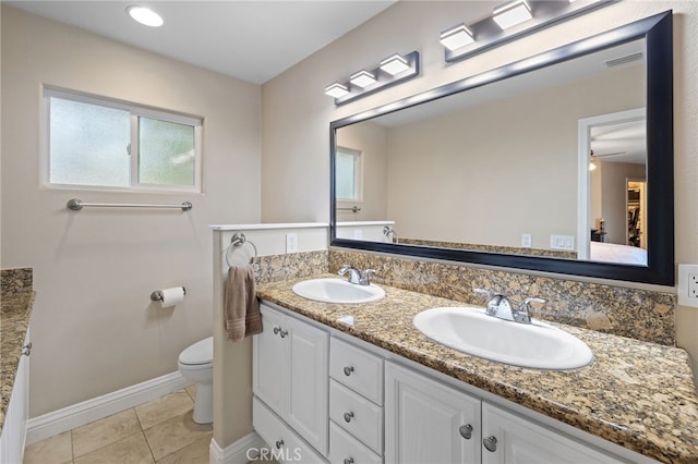 2115 Kathryn Way, Placentia, CA 92870 - bathroom featuring double vanity and tile patterned flooring