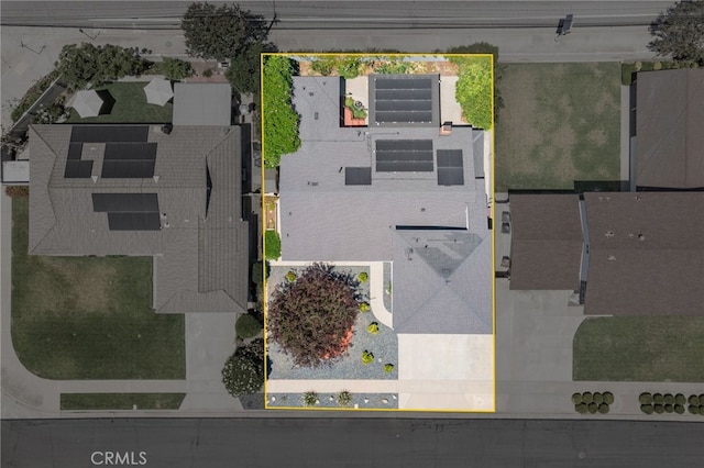 2115 Kathryn Way, Placentia, CA 92870 - aerial view of property and surrounding area with property boundaries highlighted