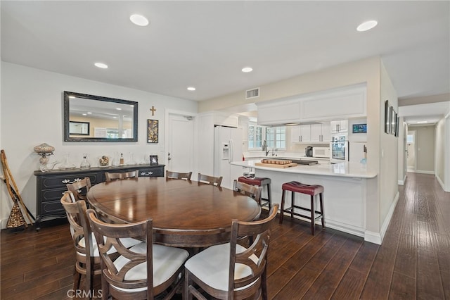 2115 Kathryn Way, Placentia, CA 92870 - dining area with dark wood-type flooring and recessed lighting