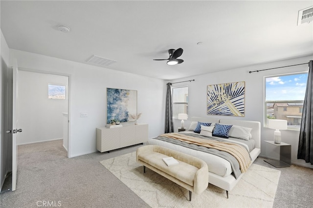 1415 Opal Ct, Beaumont, CA 92223 - bedroom featuring carpet floors, multiple windows, and a ceiling fan