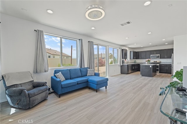 1415 Opal Ct, Beaumont, CA 92223 - living area with light wood-type flooring and recessed lighting