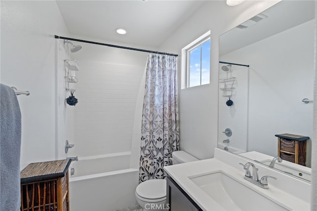 1415 Opal Ct, Beaumont, CA 92223 - bathroom with shower / bathtub combination with curtain and vanity