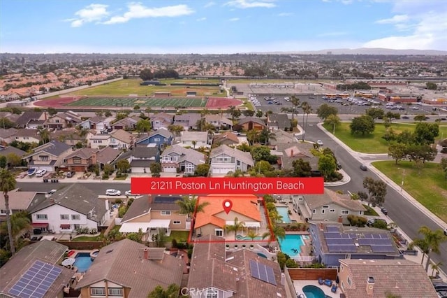 21211 Poston Ln, Huntington Beach, CA 92646 - aerial perspective of suburban area