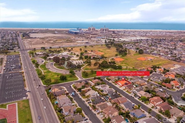 21211 Poston Ln, Huntington Beach, CA 92646 - aerial overview of property's location with nearby suburban area