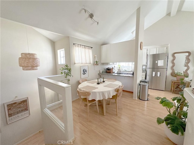 8655 Moody St, Cypress, CA 90630 - dining room featuring light wood-style flooring and baseboards