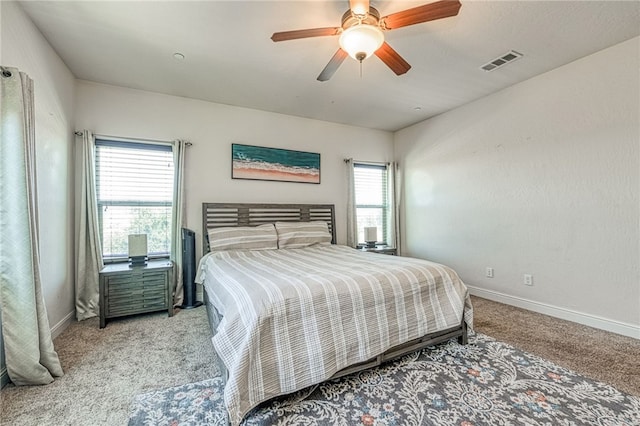 6626 W Alluvial Ave, Fresno, CA 93722 - carpeted bedroom with baseboards and ceiling fan