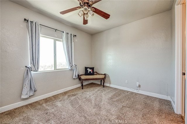 6626 W Alluvial Ave, Fresno, CA 93722 - spare room with ceiling fan and carpet flooring