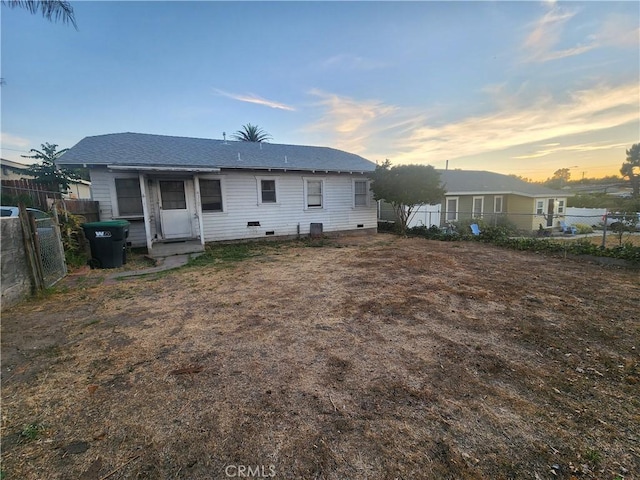 4317 Lugo Ave, Chino Hills, CA 91709 - rear view of house with crawl space