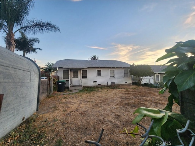 4317 Lugo Ave, Chino Hills, CA 91709 - back of house at dusk with crawl space