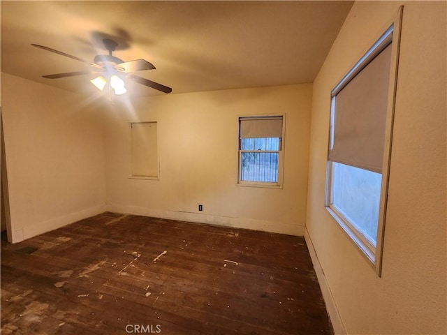 4317 Lugo Ave, Chino Hills, CA 91709 - spare room with dark wood-style flooring and ceiling fan