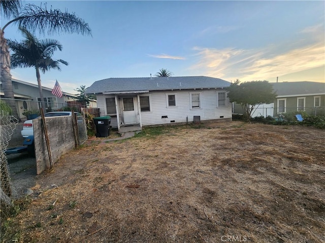 4317 Lugo Ave, Chino Hills, CA 91709 - rear view of house with crawl space