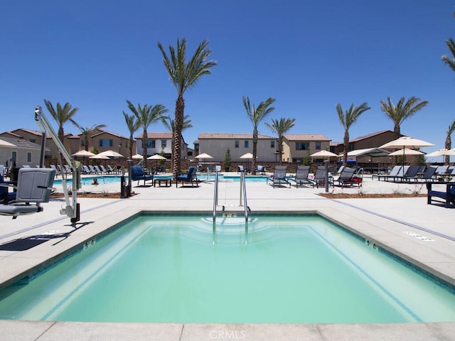 29425 Bovenzi Way, Winchester, CA 92596 - community pool featuring a residential view and a patio area