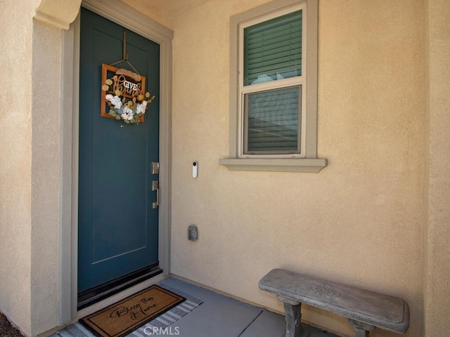 29425 Bovenzi Way, Winchester, CA 92596 - property entrance featuring stucco siding