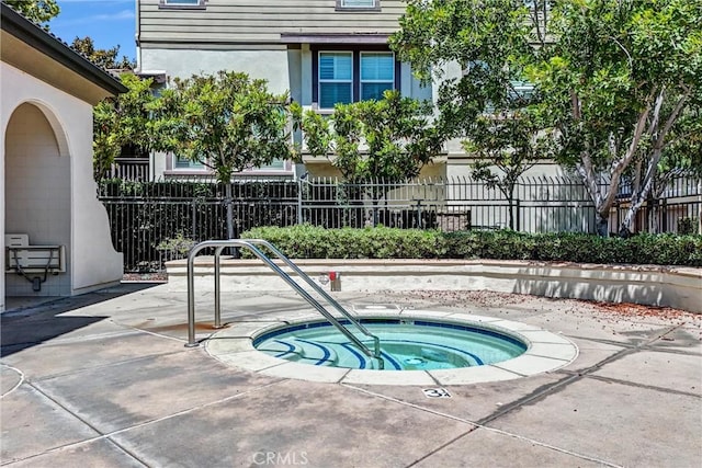 2019 Arnold Way, Fullerton, CA 92833 - view of swimming pool with a hot tub