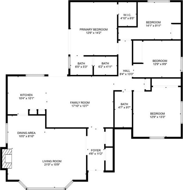 1135 Hampton Ct, San Dimas, CA 91773 - view of floor plan / room layout
