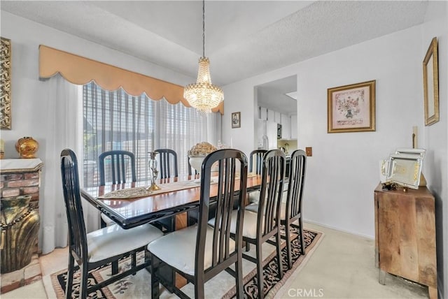1135 Hampton Ct, San Dimas, CA 91773 - dining space with a chandelier and carpet