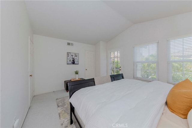 15034 Ocaso Ave, La Mirada, CA 90638 - bedroom with lofted ceiling and light colored carpet