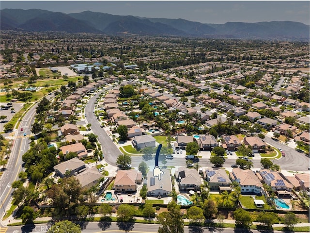 1167 Belridge Pl, Corona, CA 92881 - aerial view of property's location featuring nearby suburban area and a mountain backdrop