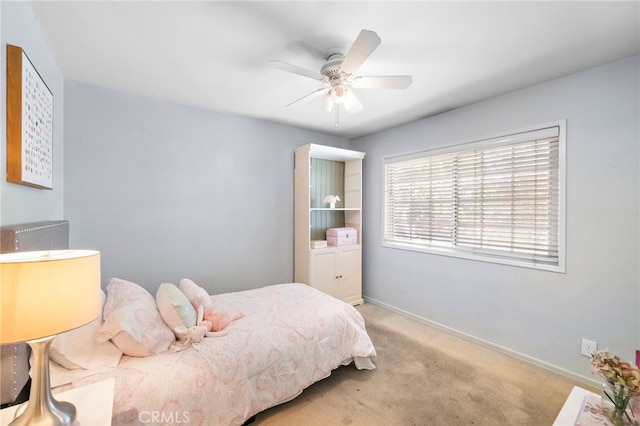 6182 Anthony Ave, Garden Grove, CA 92845 - bedroom with light colored carpet and a ceiling fan