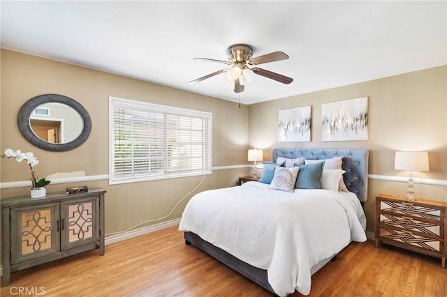 6182 Anthony Ave, Garden Grove, CA 92845 - bedroom featuring light wood-style flooring and a ceiling fan