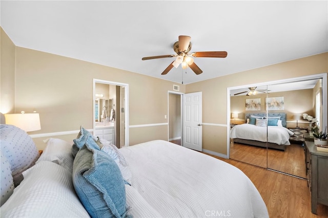 6182 Anthony Ave, Garden Grove, CA 92845 - bedroom featuring wood finished floors and ceiling fan