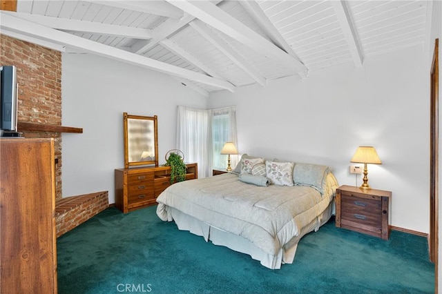 15747 Addison St, Encino, CA 91436 - carpeted bedroom featuring wooden ceiling
