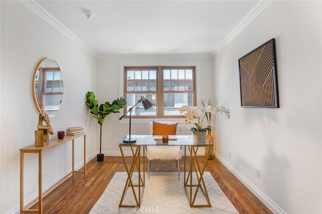 4320 W Kling St Unit 27, Burbank, CA 91505 - home office with wood finished floors and crown molding