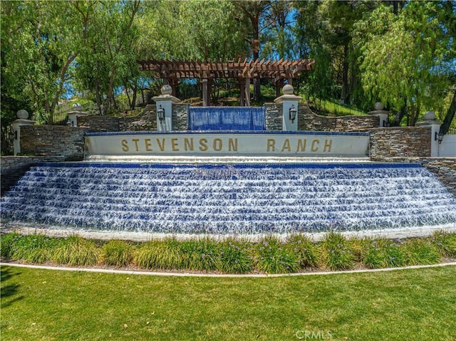 25868 Hammet Cir, Stevenson Ranch, CA 91381 - community sign with a yard