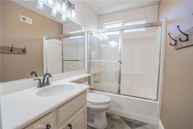 25868 Hammet Cir, Stevenson Ranch, CA 91381 - full bath featuring vanity and bath / shower combo with glass door