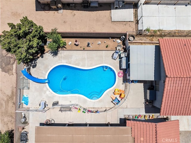 18043 Preston St, Hesperia, CA 92345 - bird's eye view of a pool area