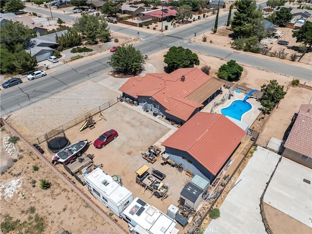 18043 Preston St, Hesperia, CA 92345 - bird's eye view of a pool area