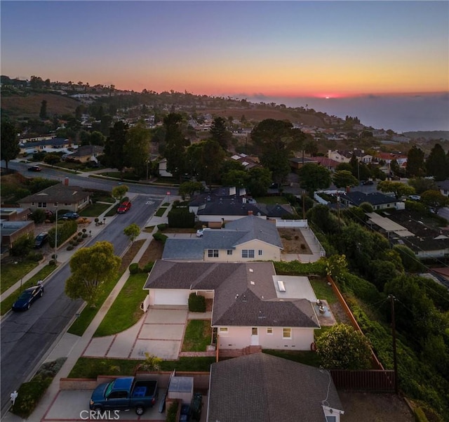 5527 Elmbank Rd, Rancho Palos Verdes, CA 90275 - aerial view at dusk of a residential view