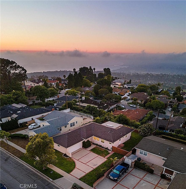 5527 Elmbank Rd, Rancho Palos Verdes, CA 90275 - aerial view at dusk of a residential view