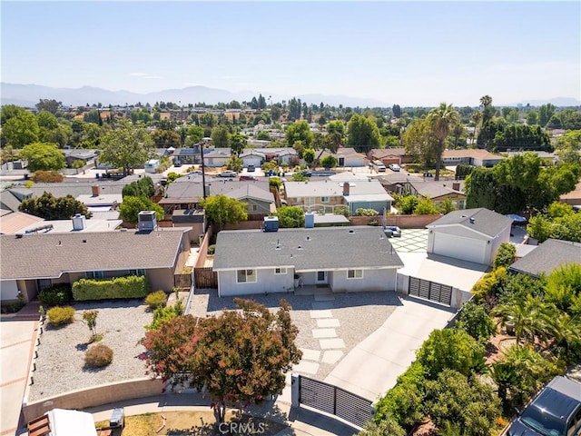 16652 Itasca St, Northridge, CA 91343 - aerial perspective of suburban area featuring a mountain backdrop