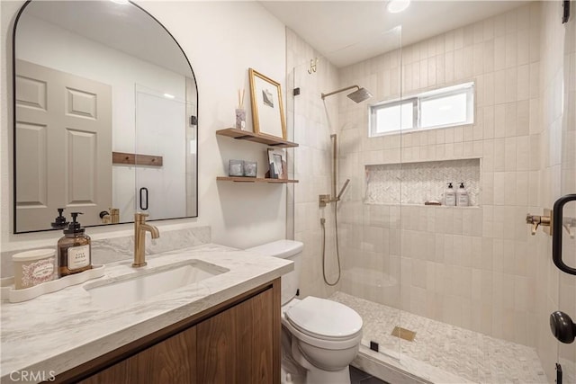 26616 Balerna Dr, Saugus, CA 91350 - full bathroom with tiled shower and vanity