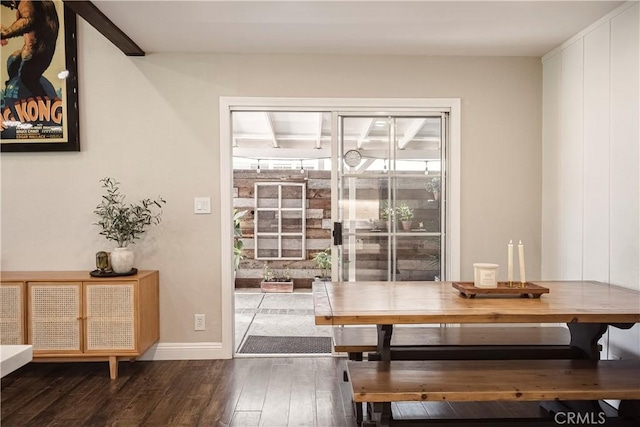 26616 Balerna Dr, Saugus, CA 91350 - dining area with dark wood finished floors