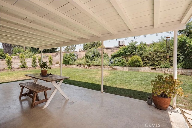 26616 Balerna Dr, Saugus, CA 91350 - fenced backyard featuring a patio area