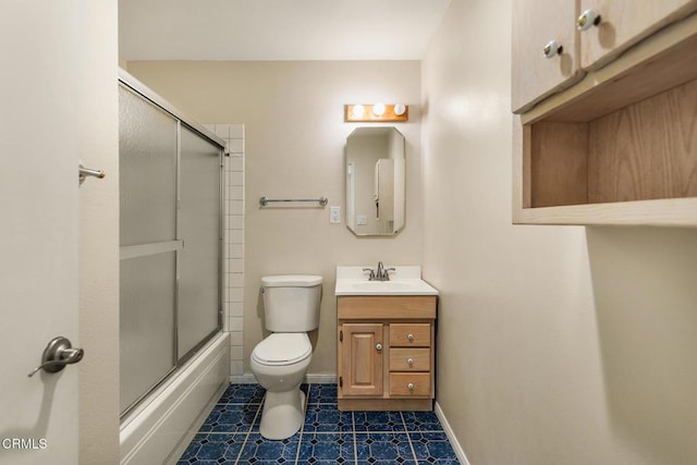 1104 Mariano Dr, Ojai, CA 93023 - bathroom with vanity and enclosed tub / shower combo