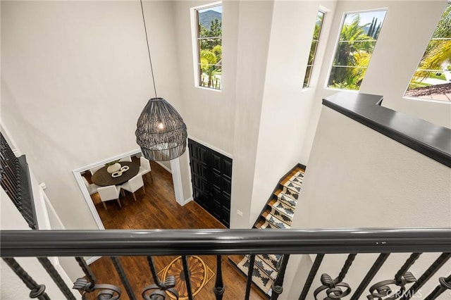 3959 Paseo Ln, Cresta, Corona, CA 92881 - stairway featuring wood finished floors and baseboards