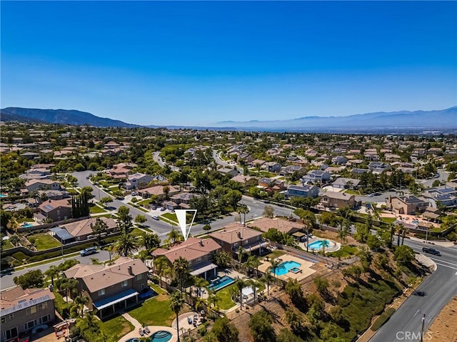 3959 Paseo Ln, Cresta, Corona, CA 92881 - aerial view of property and surrounding area with a mountain backdrop and nearby suburban area