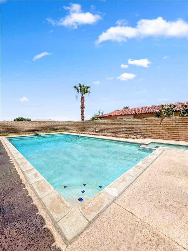 741 Ocotillo Rd, Blythe, CA 92225 - view of pool featuring a fenced backyard and a patio
