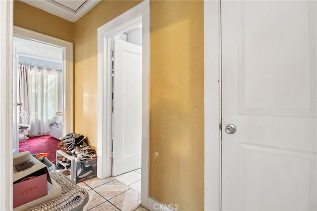 2734 S Redondo Blvd, Los Angeles, CA 90016 - hall featuring light tile patterned floors