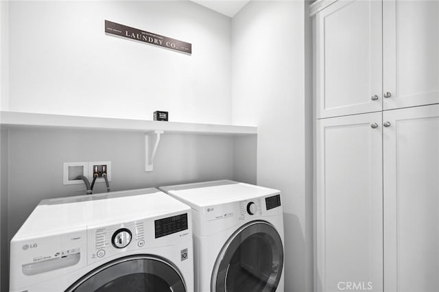 152 Plum Lily, Irvine, CA 92618 - washroom with cabinet space and washing machine and clothes dryer